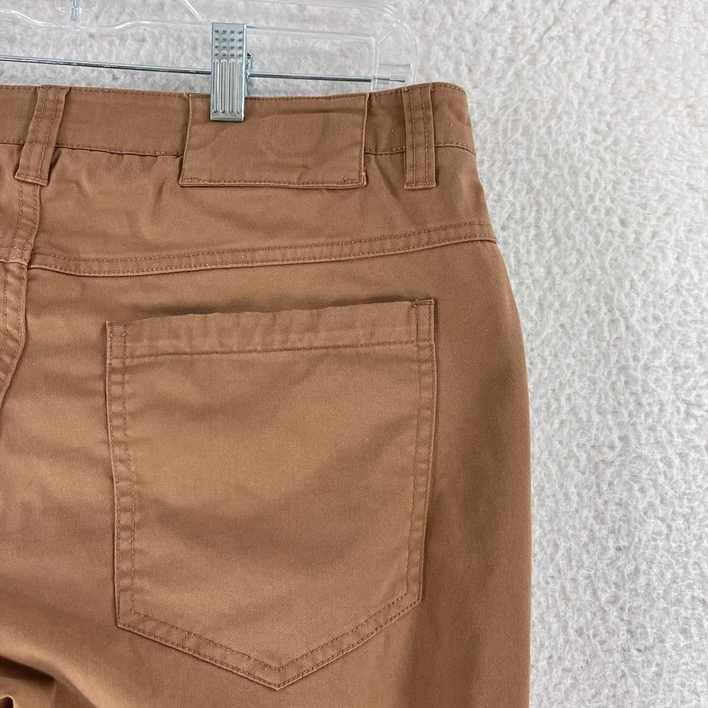 Bridge & Burn Brown Organic Cotton Chino Pants Mens Straight Leg Casual Size 32R